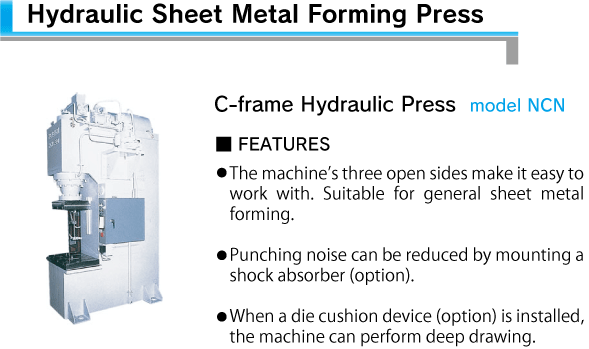 C-frame hydraulic press